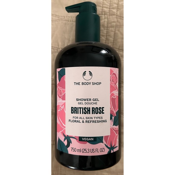 NEW The Body Shop British Rose Shower Gel 25.3 FL OZ - Picture 1 of 2